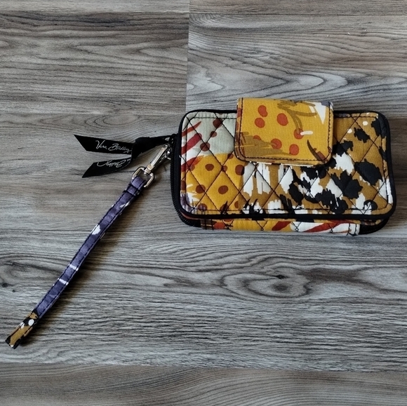 Vera Bradley Smart Phone Wristlet Painted Feathers Print - Picture 2 of 5